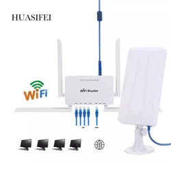 Roteador wi-fi sem fio, 300mbps, alto ganho, adaptador usb, amplificador de alta potência, amplificador de sinal estendido