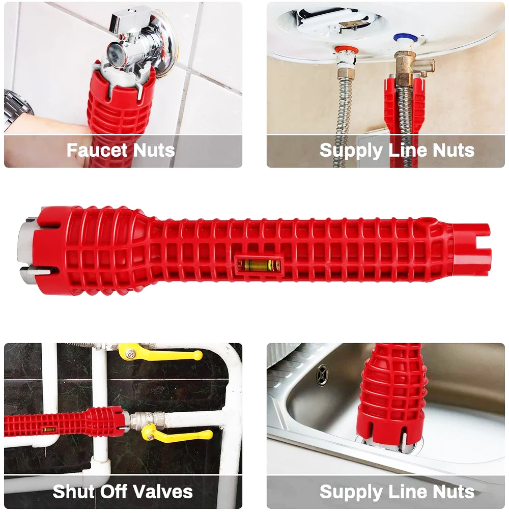 Neue 8 In 1 Multi Key Wildwasserbahn Magie Wrench Sink Sanitär Werkzeuge Magie Schlüssel 8 in 1 Multifunktionale Englisch Schlüssel sanitär Schlüssel Werkzeug – Detail 8