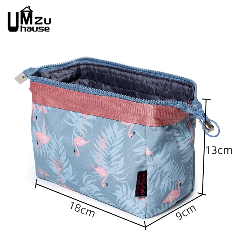 Cosmetic Bag Makeup Toiletries Lipstick Brush Large Storage Women Portable Zipper Washbag Travel Holder Dressing Table Organizer