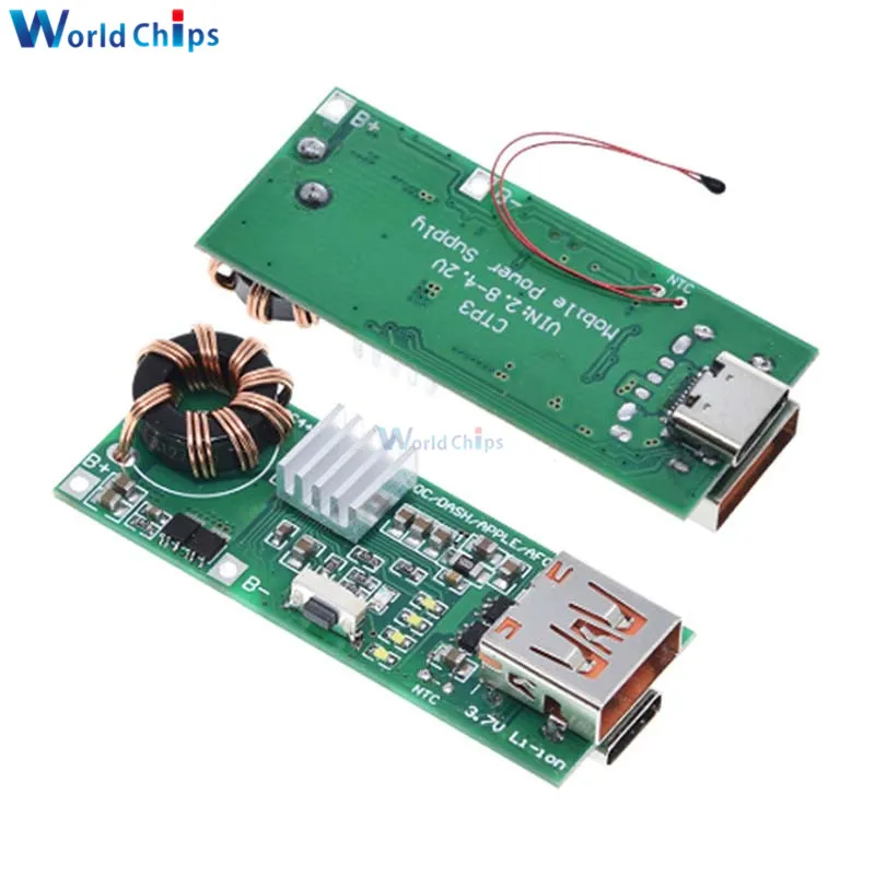 QC4.0 QC3.0 Type-C USB Fast Charger Module Double Way PD Mobile Phone Power Bank Quick Charge 5V 9V 4.5A 18W Phone Charge Board