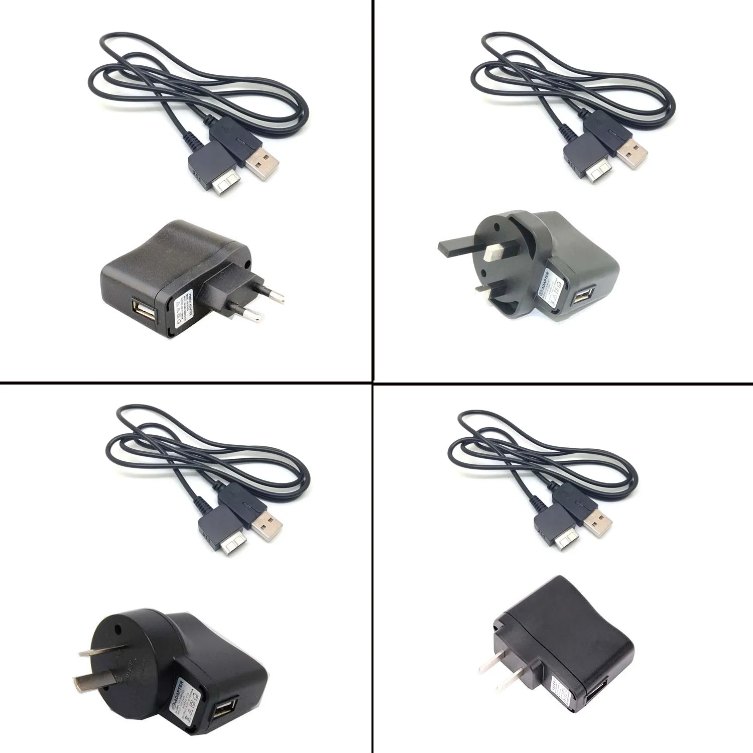 wall car USB Charger & Sync Cable Charging Cord for SONY Playstation PSV PS VITA PCH-1000