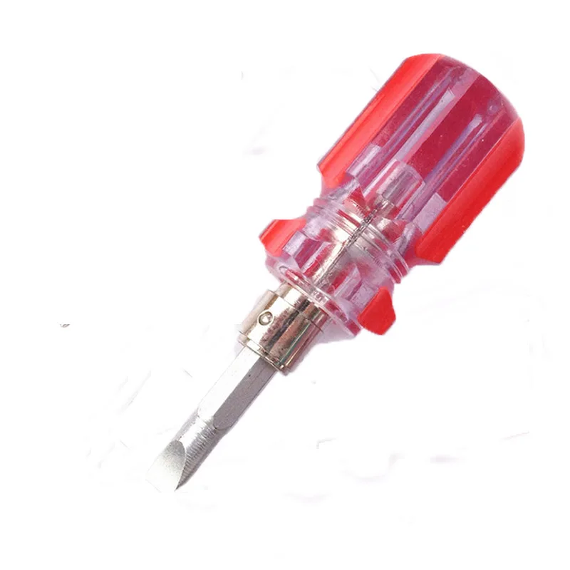 1/4 "Mini Radish หัว Dual-ใช้ Telescopic ไขควง Word Cross ดอกเหมยปากแบน Ultra สั้นขนาดเล็กไขควง