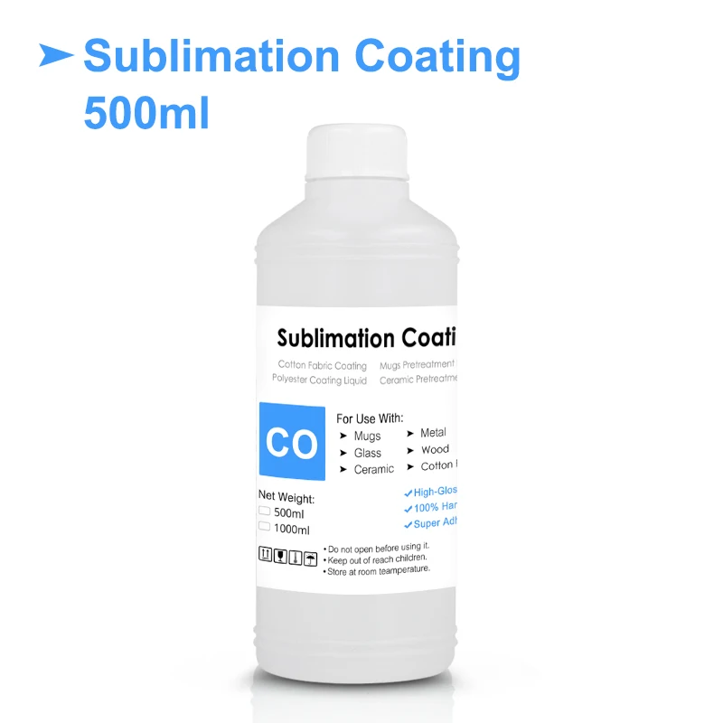 500ML Sublimation Coating Sublimation Ink Pretreatment Liquid Coating Fluid For Cotton Polyester Fabric T-shirt Canva Caps Bags