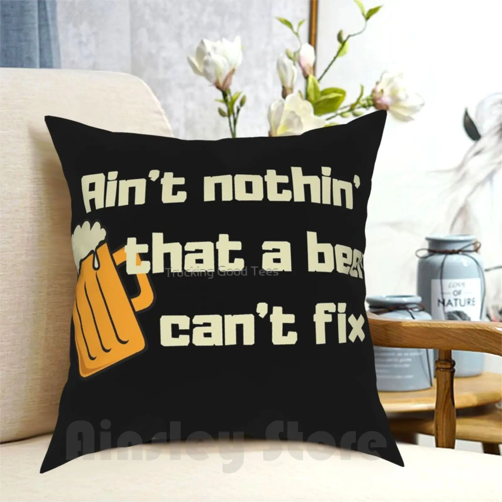 Aint Nothing A Beer Can'T Fix Pillow Case Printed Home Soft Throw Pillow Thomas Rhett Beer Country Music Country Lyrics