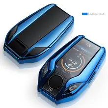 TPU Key Cover with LED Display for BMW #4