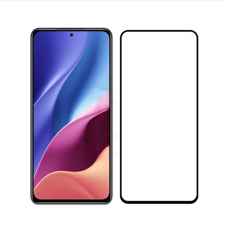 Клейкое закаленное стекло с полным покрытием для Xiaomi Redmi K40 K40 Pro K40Pro, защитная пленка для экрана, защитная пленка