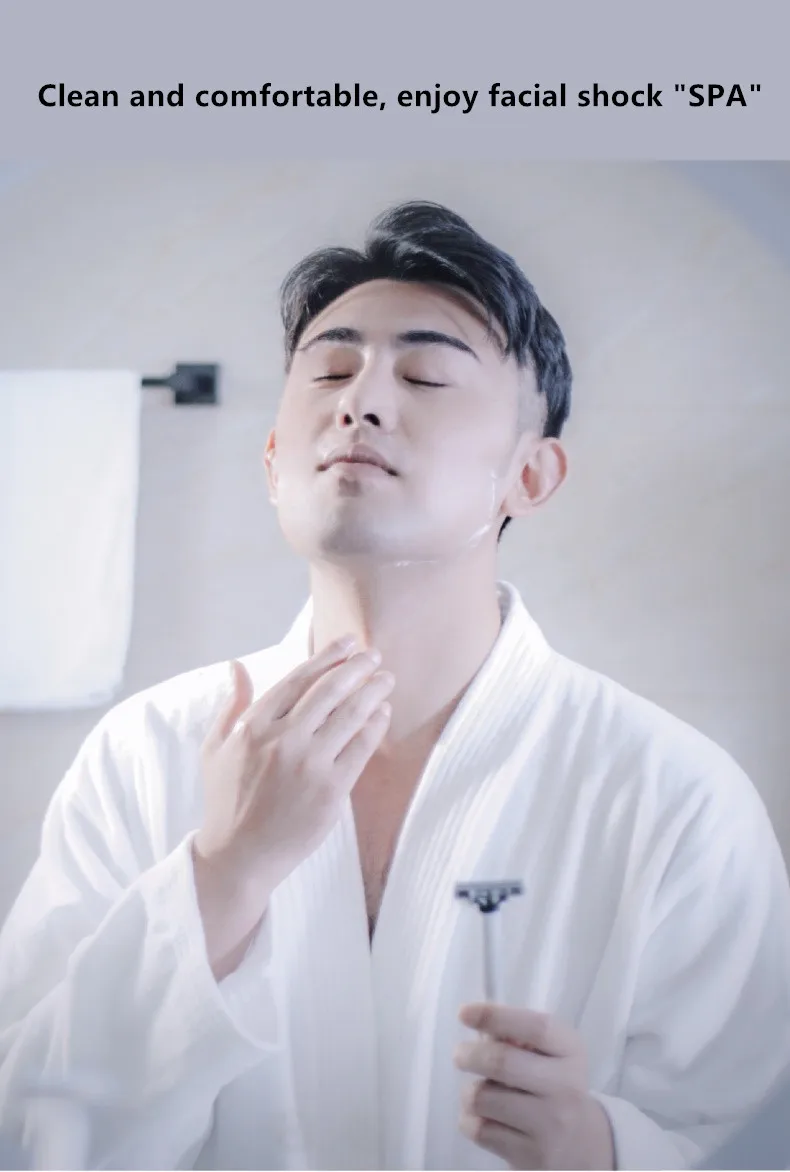 ماكينة حلاقة يدوية للرجال ، أمان ، اهتزاز الرأس ، IPX7 ، مقاوم للماء ، ماكينة حلاقة كهربائية ، اهتزازات