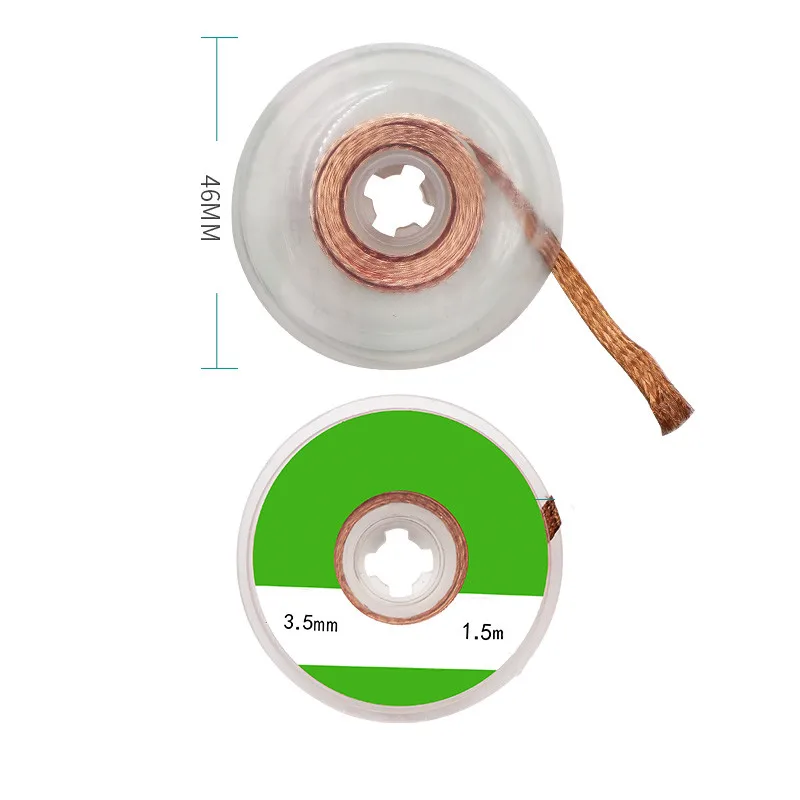 أسلاك لحام 2.0/2.5/3.0 مللي متر X 3.5 متر أسلاك لحام جديلة ديسولديرينغ مزيل سلك الرصاص الحبل تدفق بغا الإلكترونية أداة إصلاح المواد