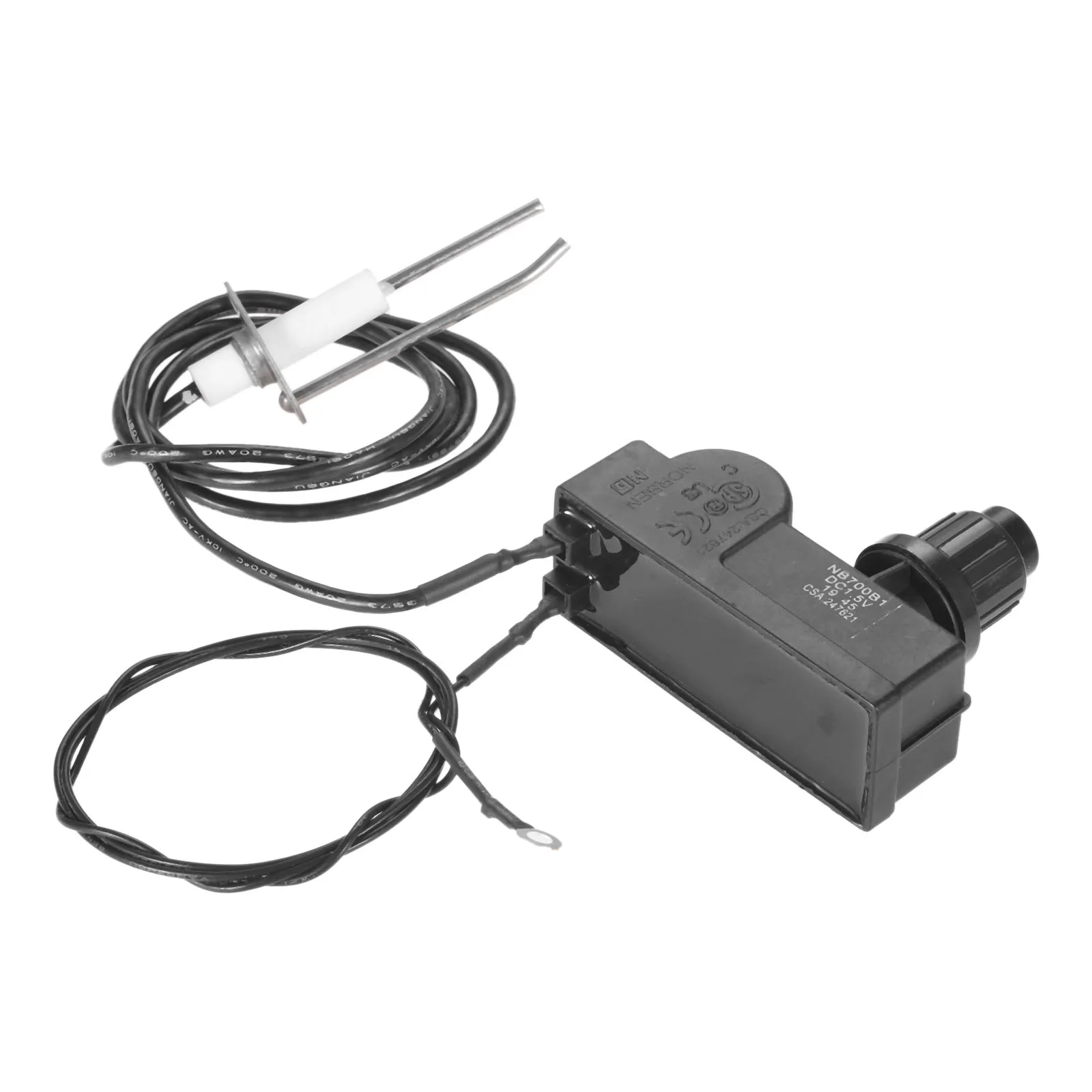 Kit de montaje para botón de arranque de 36 pulgadas, sistema de quemador de Gas, calentador de propano BTUs 150.000, con 2 salidas y cable de tierra