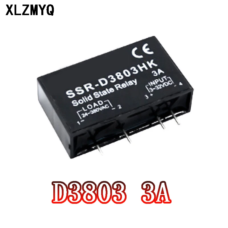 5pcs Solid State Relay SSR-D3803HK SSR-D3805HK SSR-D3808HK DC-AC SSR D3803 D3805 D3808 3A 5A 8A Relays PCB Dedicated with Pins