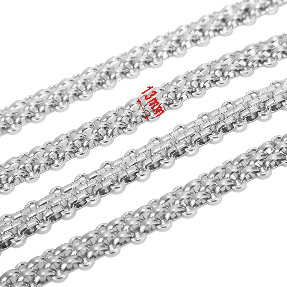 

1 м нержавеющая сталь 13 мм звенья ручной работы круглая цепочка для DIY ювелирные изделия ожерелья браслеты аксессуары для мужчин женщин