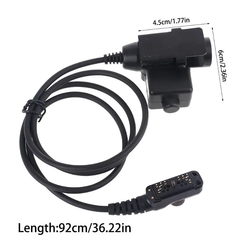 Z-Tactical Bowman U94 PTT Headset Cable Plug Adapter for Hytera HYT PD702 PD700 PD700G PD780 PD780G PD780GM Walkie Talkie