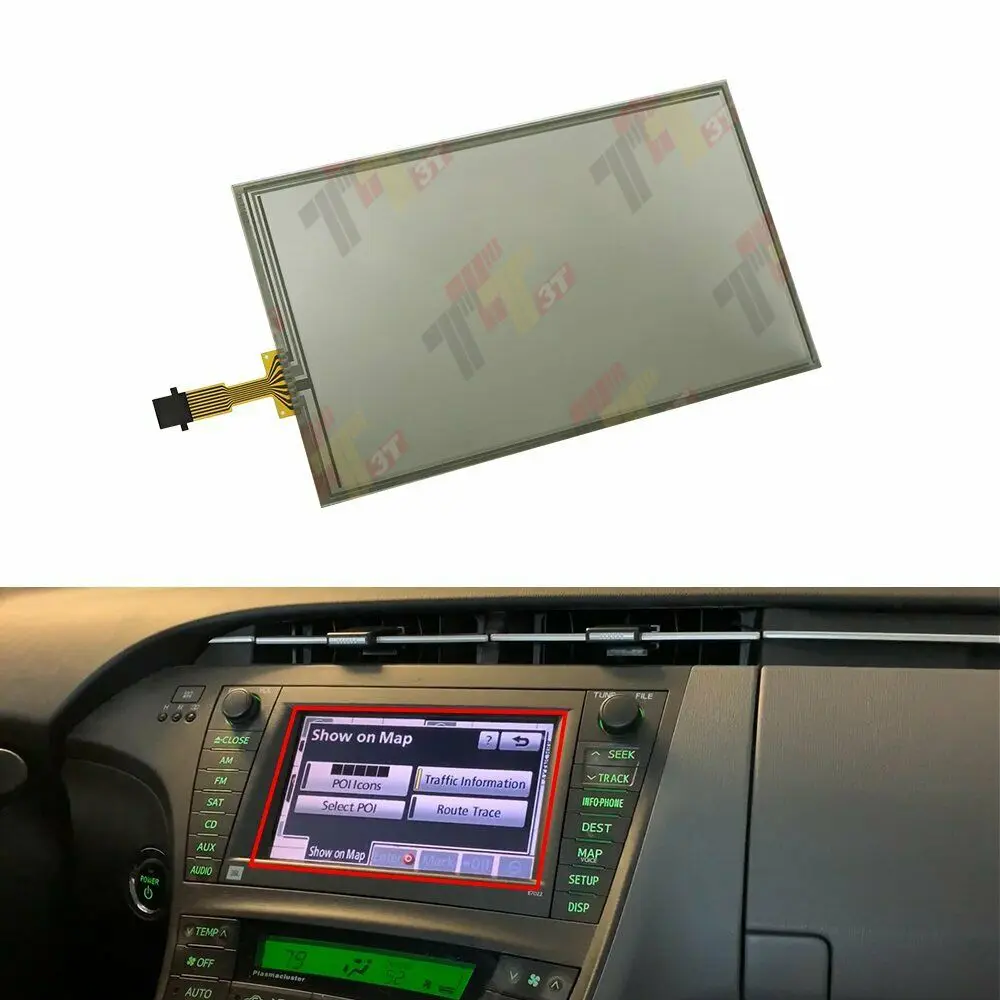 

7" Touch Screen Digitizer for Toyota Prius 2010-2011 E7022 JBL Navigation LCD Dispay LQ070T5GA01