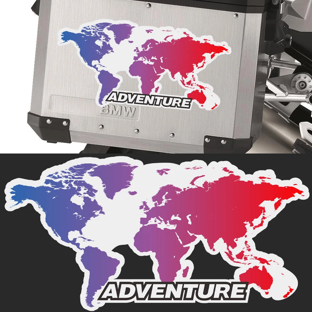 For BMW R1200gs F850gs F800gs R1250gs F750gs R1150gs G310gs R 1200 F800 GS Adventure Panniers Luggage Aluminium Stickers Trunk