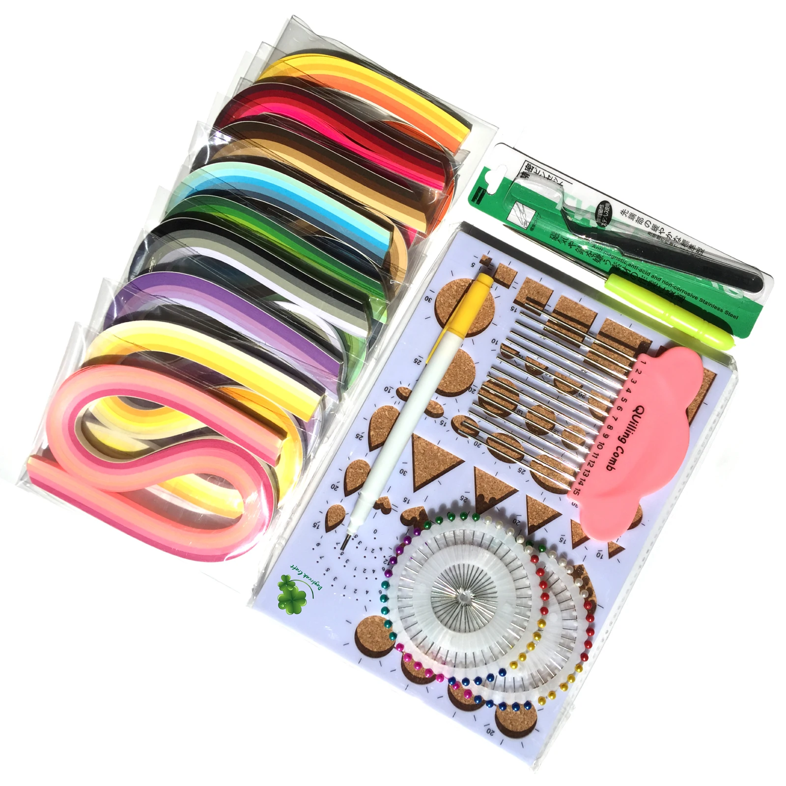 Quilling Paper Strips quiling tools pens pins board comb quiling kits