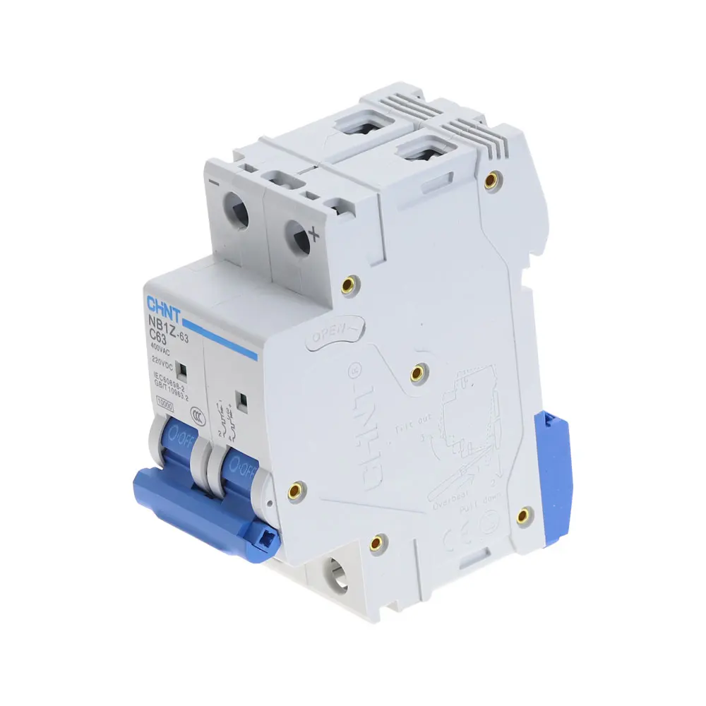 2Pole 32Amp DC220V 400V 6KA CHNT NB1Z-63 DC MCB  Circuit breaker