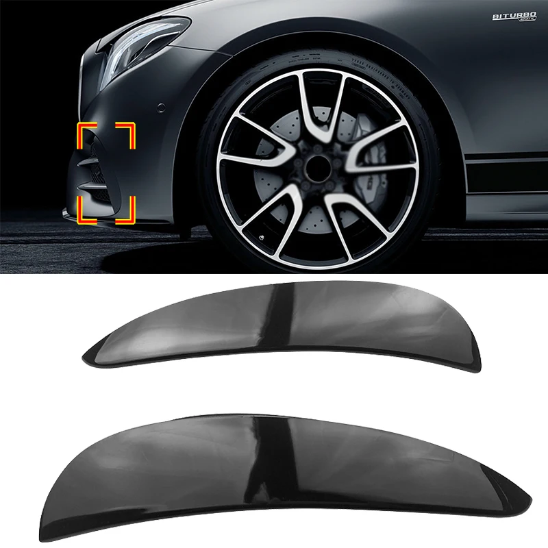 

Front Bumper Trim Lip Side Fender Canards Fin Splitter For Benz W213 C238 E180 E200 E220 E250 E300 E43 E53 AMG Line 2016-2019