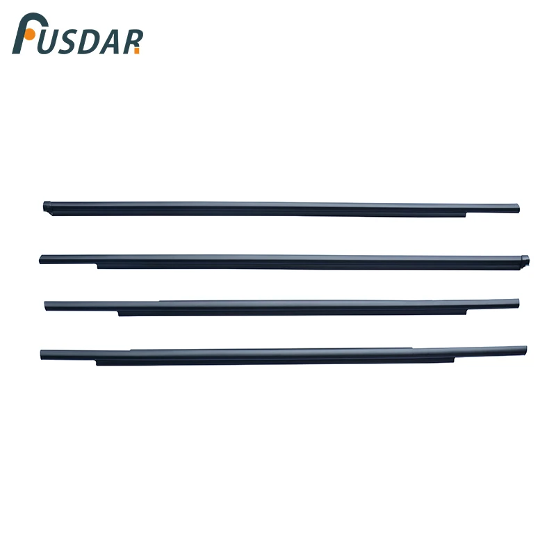 4PCS L&R Front&Rear Door Window Belt Molding Weatherstrip Fit For Mitsubishi ASX 2009-2018