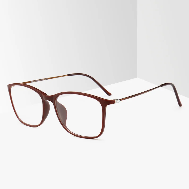 BCLEAR Fashion TR90 Glasses Frame Men or Women Ultralight Unisex Square Plain Glass Eyeglasses Male Optical Frame Eyewear Hot