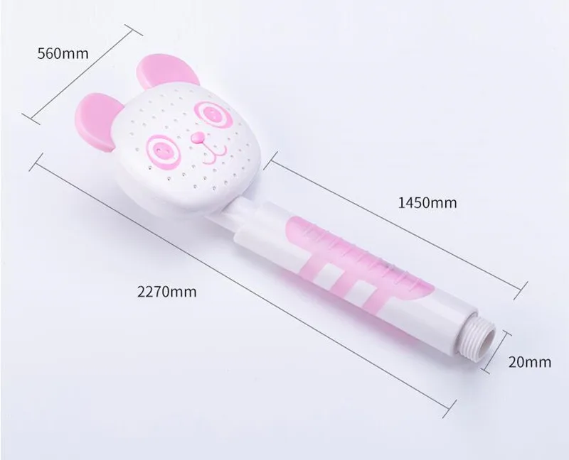 Cartoon Panda Shower Children Shower hand-held Shower Nozzle Set Toilet Booster Bathroom Booster Showerhead 2 Colors