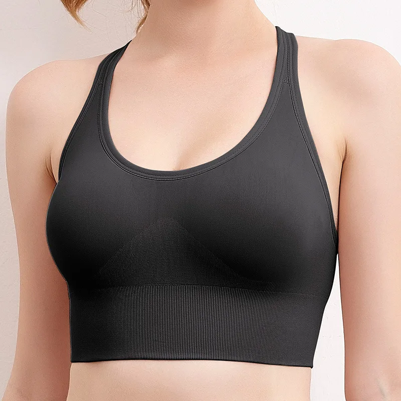 Reggiseno da Yoga Push Up da donna reggiseno sportivo senza cuciture reggiseno sportivo da donna Top da palestra allenamento Fitness reggiseni