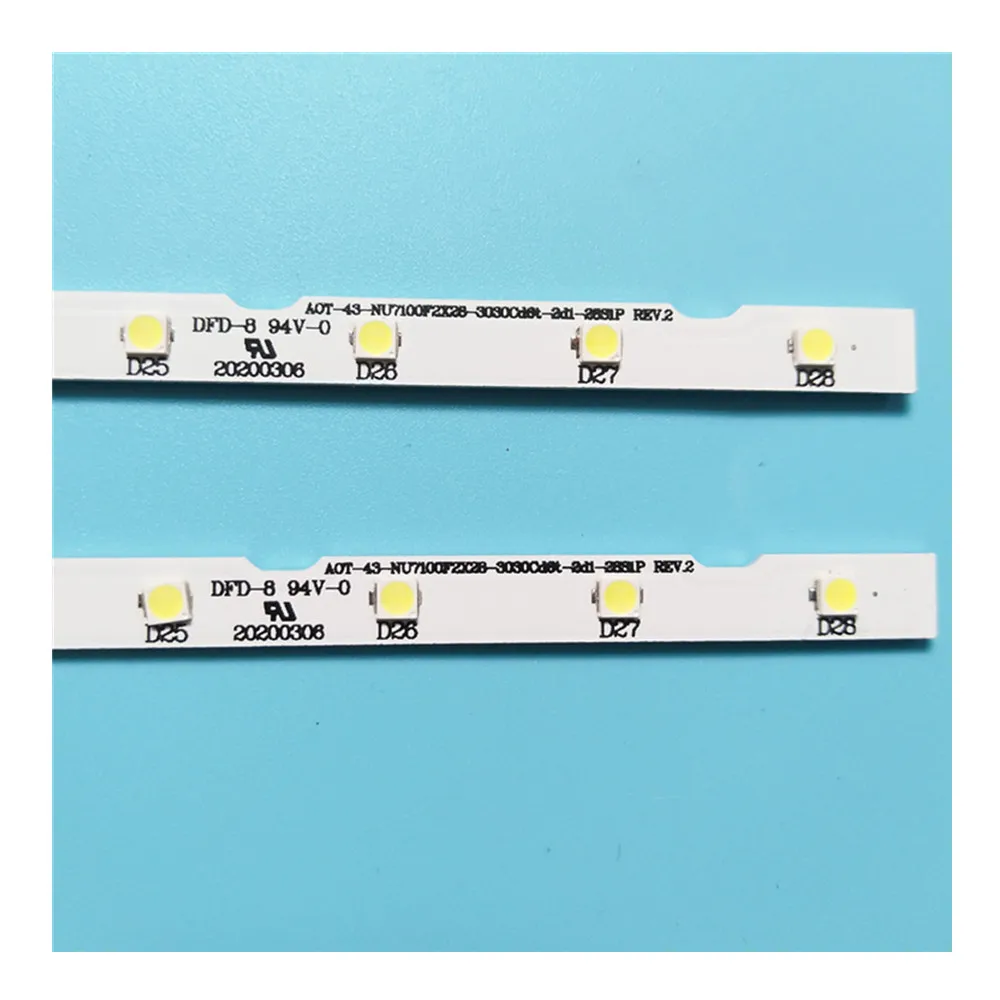 TV Lamps LED Backlight Strips AOT_43_NU7100F_2X28_3030C_D6T-2D1-20S2P BN96-45954A BN61-15482A HD TV's Bars Kit LED Bands Rulers