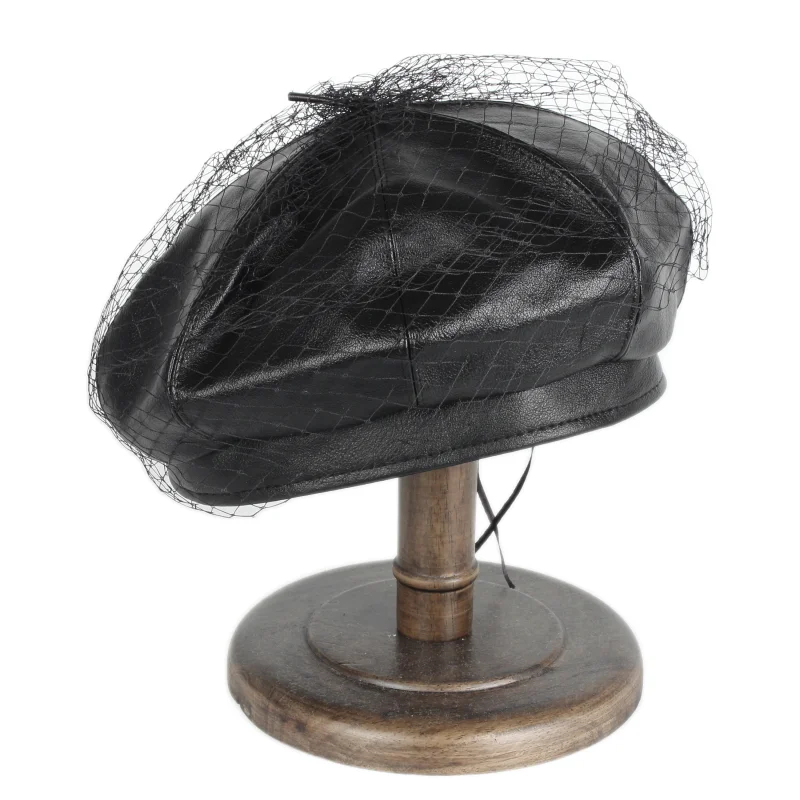 

Wholesale PU grenadine High Quality classic Fashion men Spring Autumn Winter Painter beret hat custom ivy caps