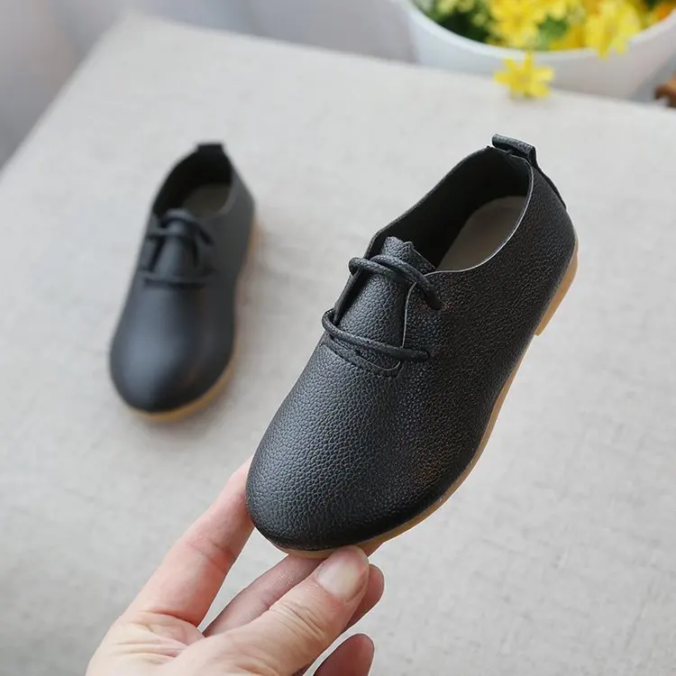 2019 New Little Girls Dress Leather Shoes Wedding Baby Boys Shoes Big Kids Child Casual Shoes 1 2 3 4 5 6 7 8 9 10 11 12 Years