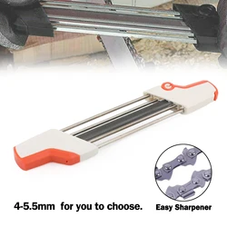 Areyourshop 4mm / 4.8mm / 5.2mm /5.5mm 2 IN 1 Easy Chainsaw File Chain Sharpener Whetstone Kits For Stihl