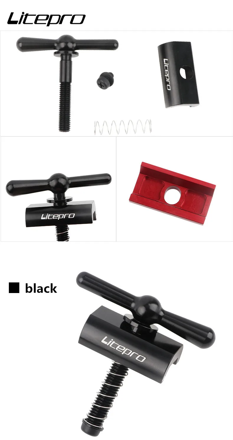 Litepro Folding Fahrrad Wasserhahn Lenker Griff Faltbare C Schnalle Fahrrad Teile Zubehör Für Brompton – Detail 5
