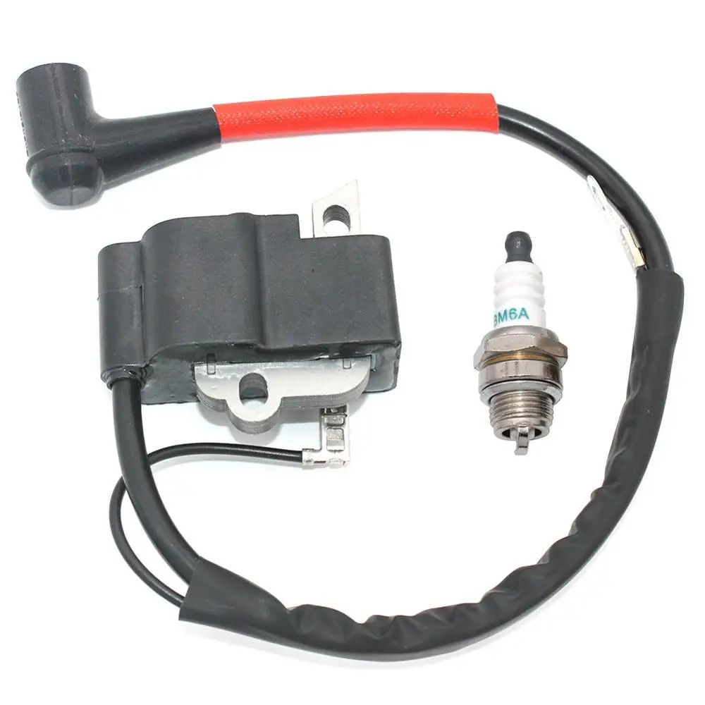 Bobina de ignição com Spark Plug BM6A para Makita DCS460 DCS500 DCS510 DCS5121 DCS5121R DSC51020 DCS51018