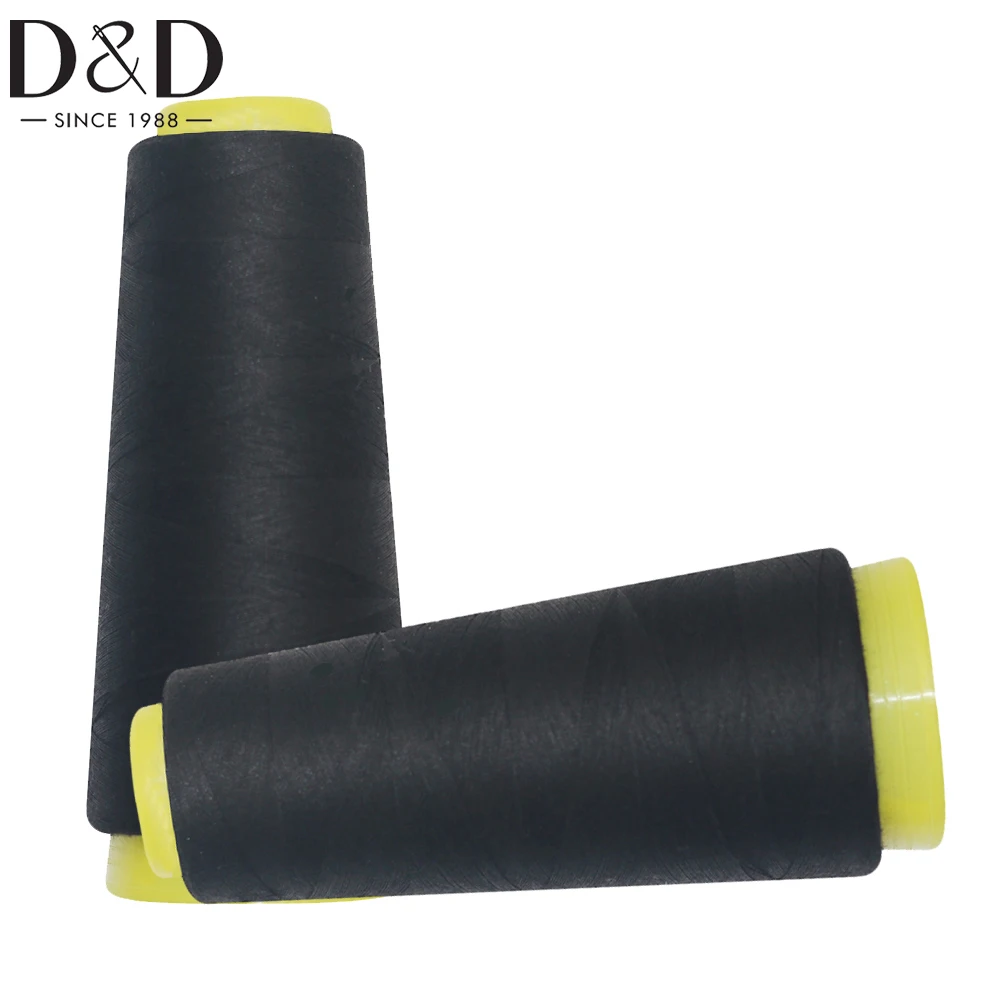 Big Sale 1000m Black Polyester Sewing Threads 40S/2 for Sewing Machine&Quilting&Hand Sewing