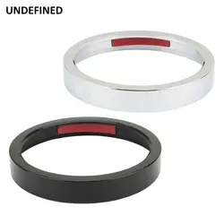 Black/Chrome Billet Aluminum Speedometer Ring Trim Bezel For Harley Sportster 883 1200 Dyna Street Bob Low Rider Models
