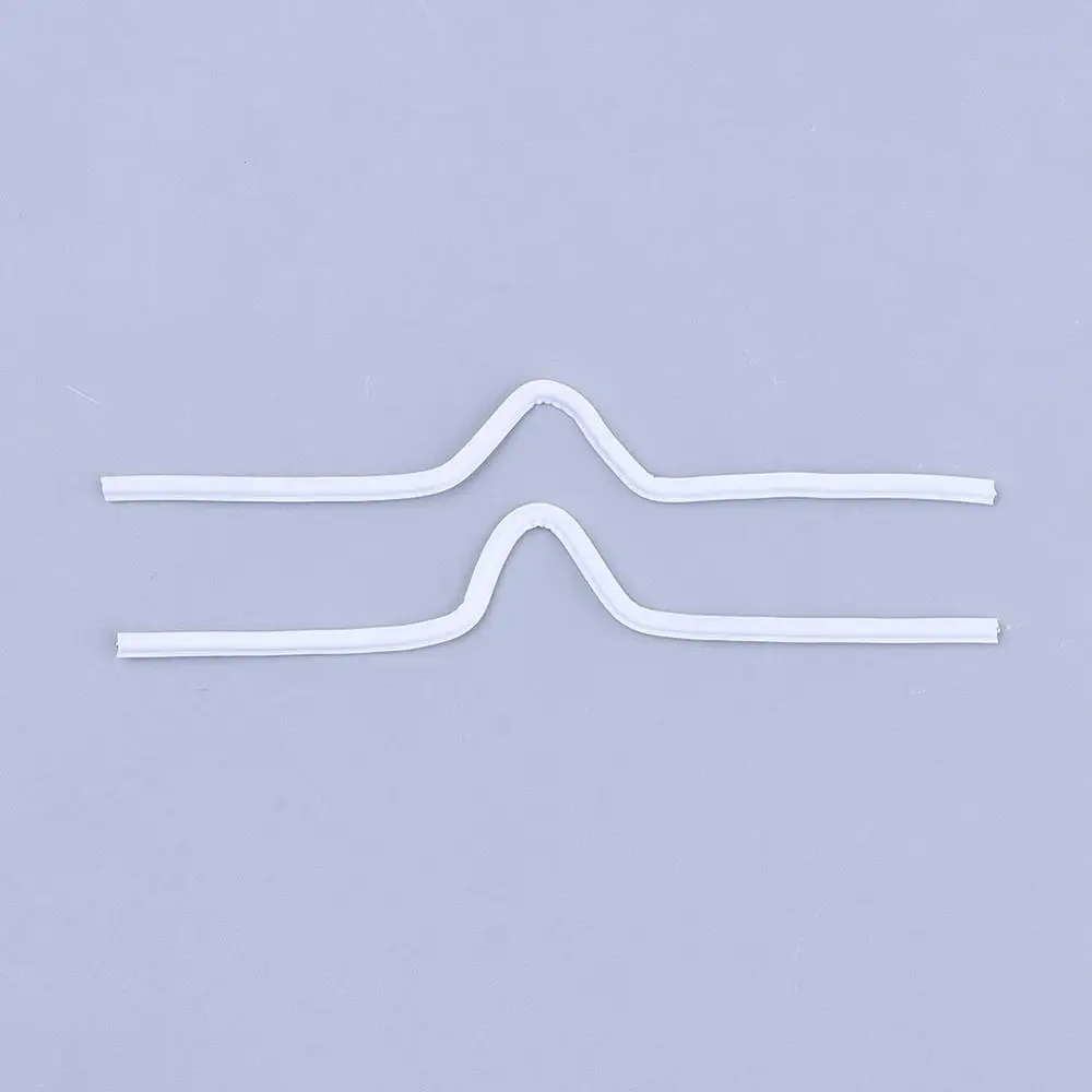 1000pcs 4X80mm 4X100mm PE Plastic Nose Wire for Face Mask DIY Disposable Mask Material Mask Nasal Bridge Strips Cable Wire Tie