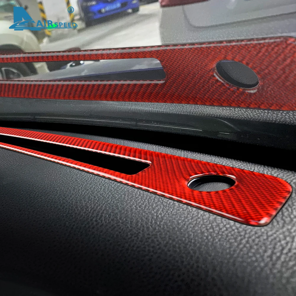 Real Soft Carbon Fiber for Subaru BRZ Toyota 86 2013 2014 2015 2016 2017 2018 2019 2020 Car Front AC Outlet Vent Sticker Trim