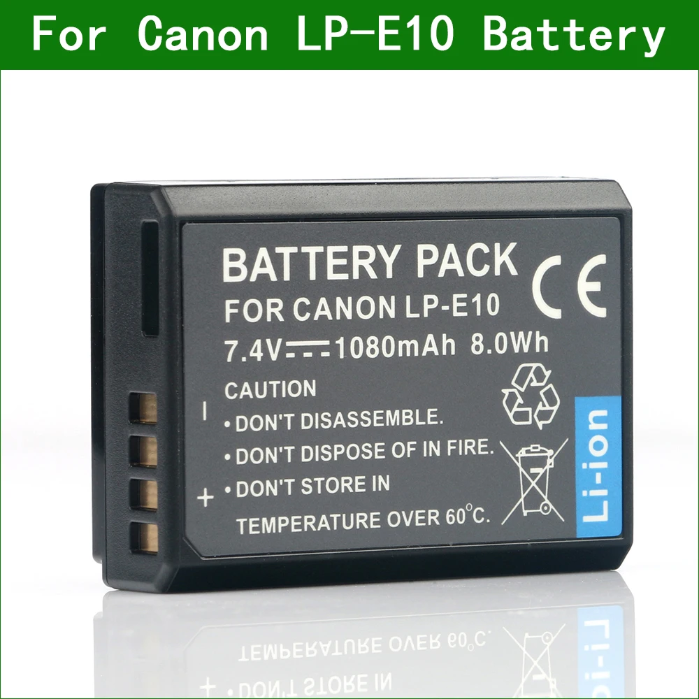 Lanfulang LP-E10 LP E10 LPE10 Digital Camera Battery For Canon EOS 1500D 2000D 3000D 4000D Kiss X80 X90 Rebel T7 T100