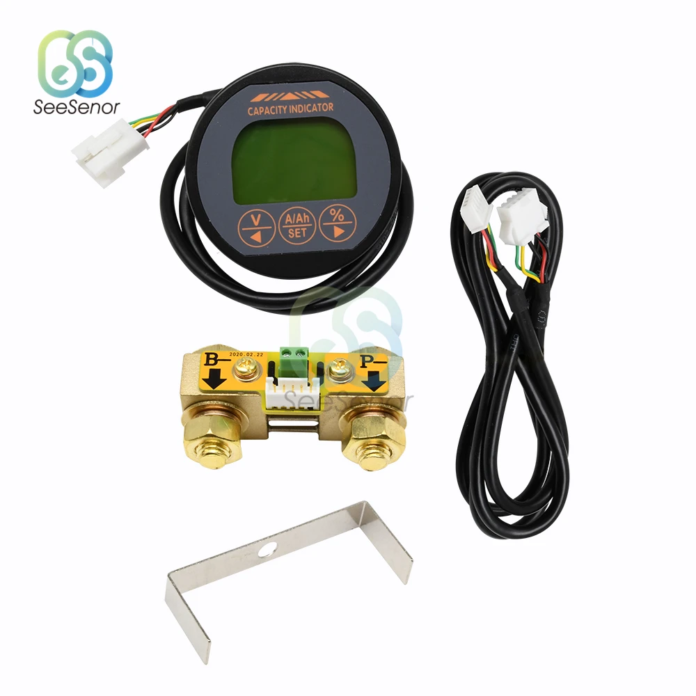 TR16 80V 50A 100A 350A Waterproof Battery Capacity Tester Coulometer Voltage Current Meter LCD Display for Lithium Batteries