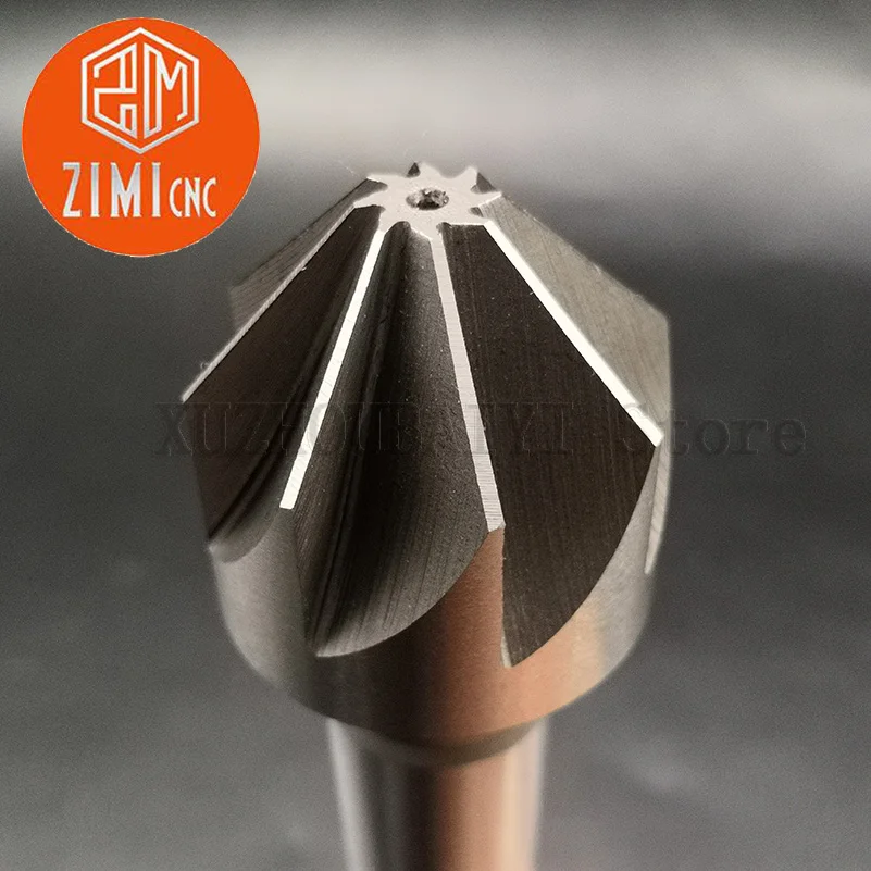 Chamfering knife 14*90°/16*90°taper shank countersink drill high speed steel multi-blade chamfer drill Metal chamfer