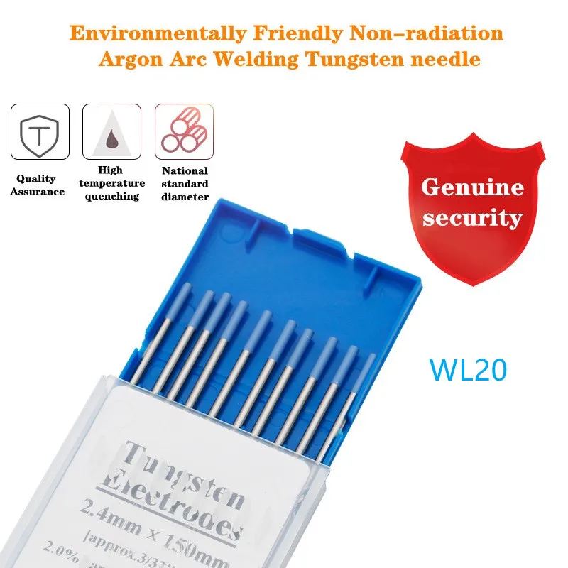 Imagem -03 - Eletrodos de Tungstênio Tig Hastes de Solda Wl15 Wl20 Eletrodo de Tungstênio 1.0 1.6 2.0 2.4 3.0 Metalurgia 10 Peças