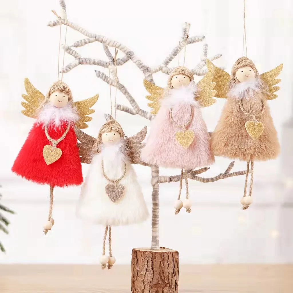 Christmas Angel Doll Pendant Merry Christmas Decorations For Home Christmas Tree Ornament Xmas New Year 2022