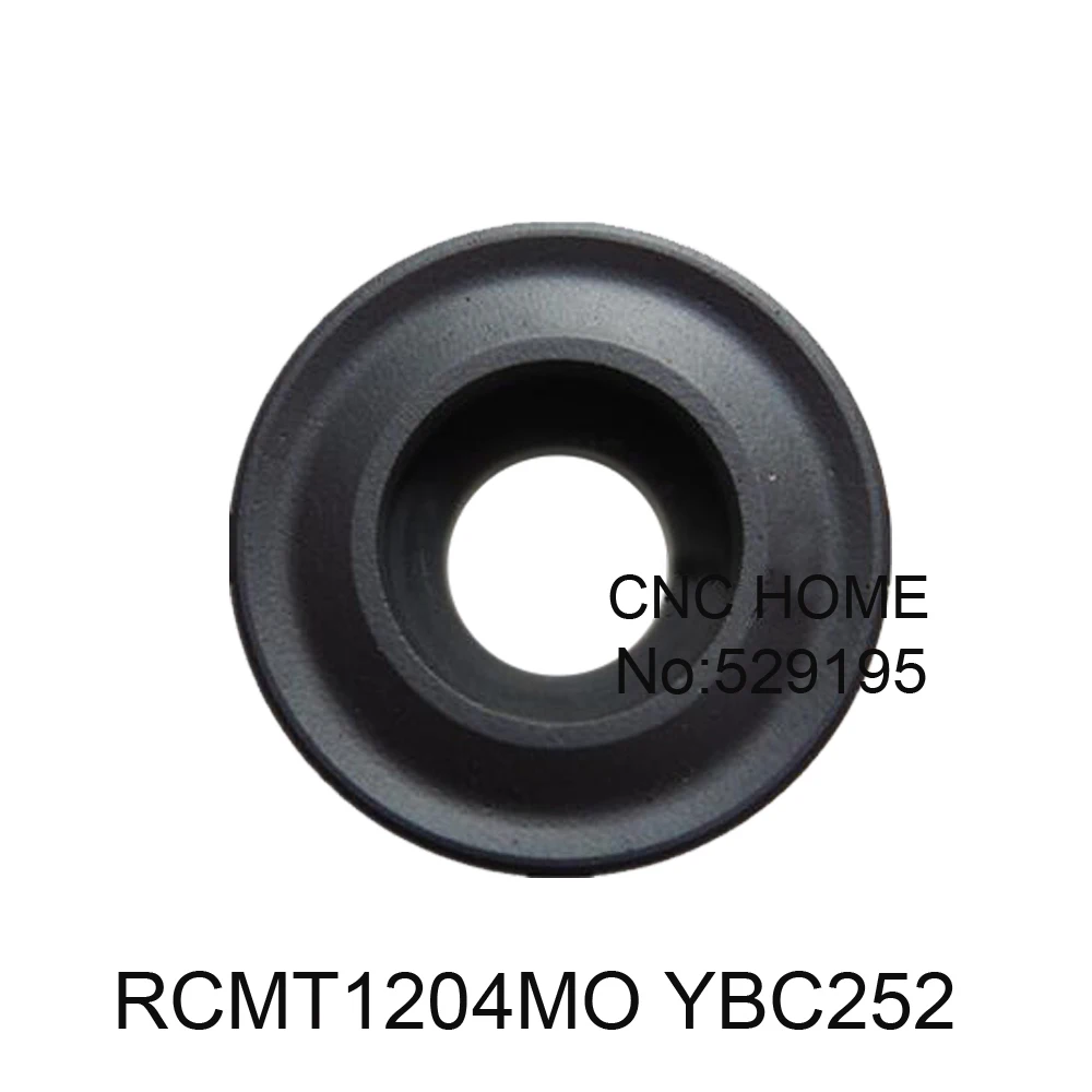 

Вставки RCMT1204 RCMT1204MO YBC252 RCMT 1204, фрезерные вставки из карбида вольфрама, фрезы, 10 шт.