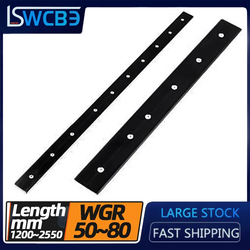 

1/2PCS External Dual-axis Linear Guide WGR50 60 70 80 Roller Slider Photographic Equipment Optical Axis Slide 1200-2550mm