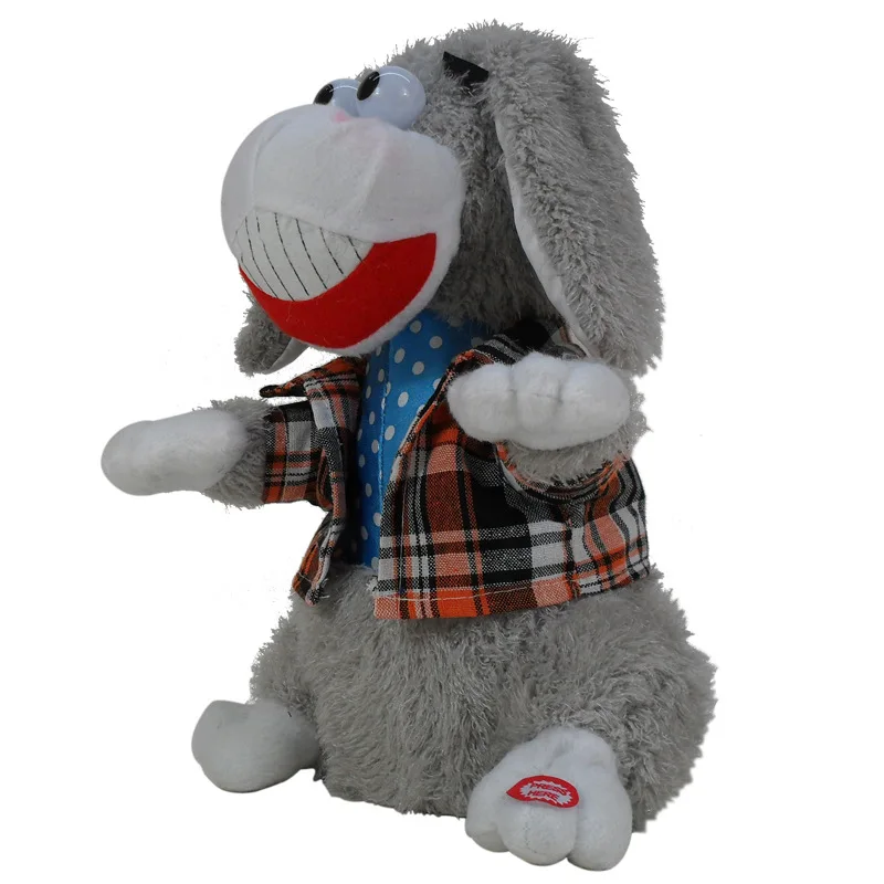 Net Red Electric Doll Claps His Ears,Sings,Big Eyed Donkey Plush Toys,Dances,Electric Donkey