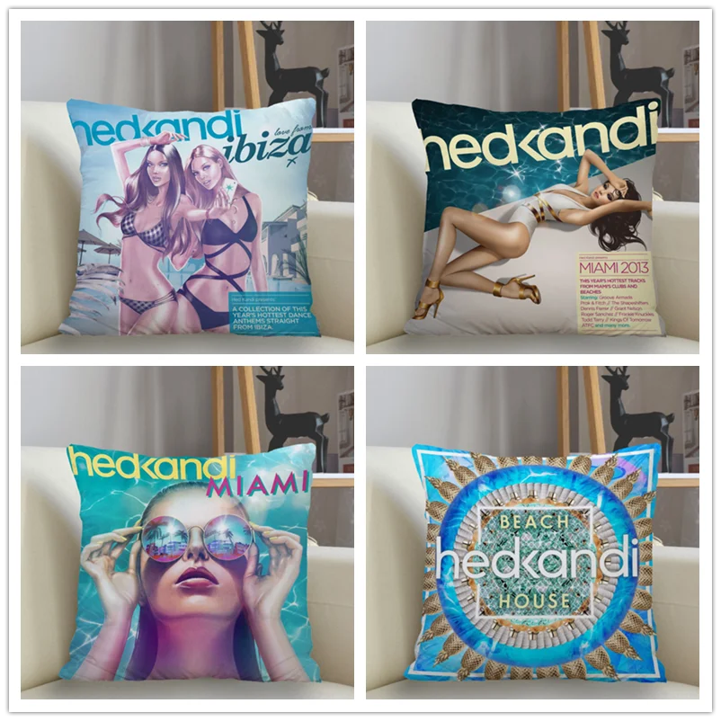 Musife Custom Hed Kandi Pillowcase Home Decoration 45*45cm Zipper Square Pillowcase Throw Pillow Cover Drop Shipping