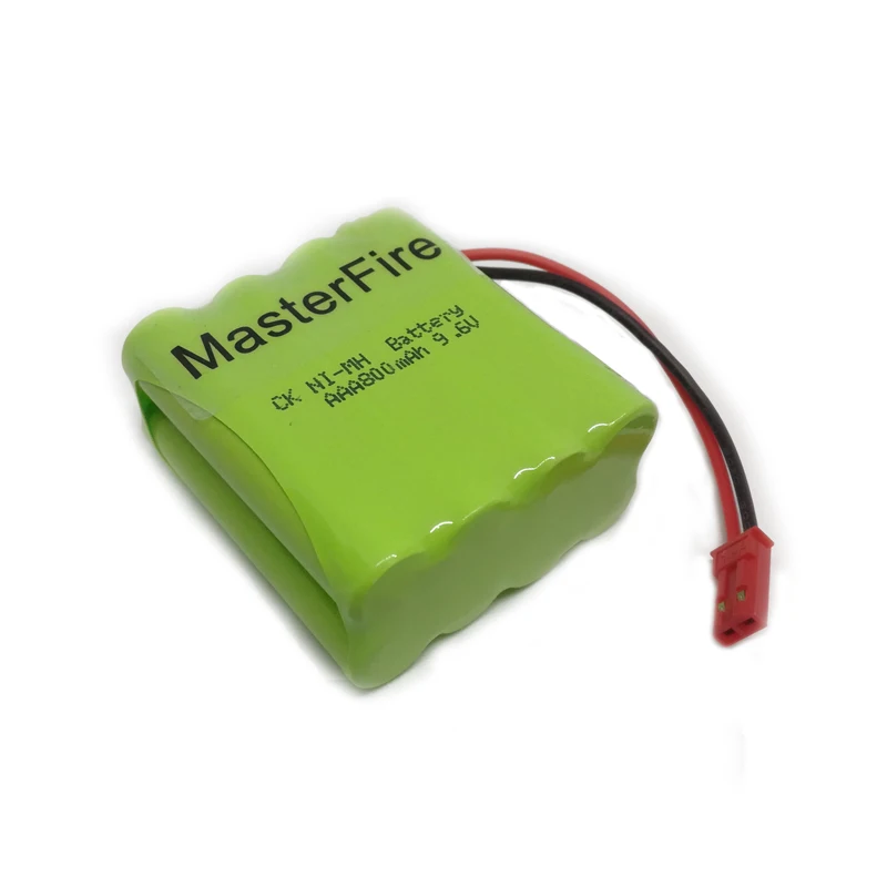 

MasterFire New Original Ni-MH AAA 9.6V 800mAh Battery Cell Rechargeable NiMH Batteries Pack With JST Plugs