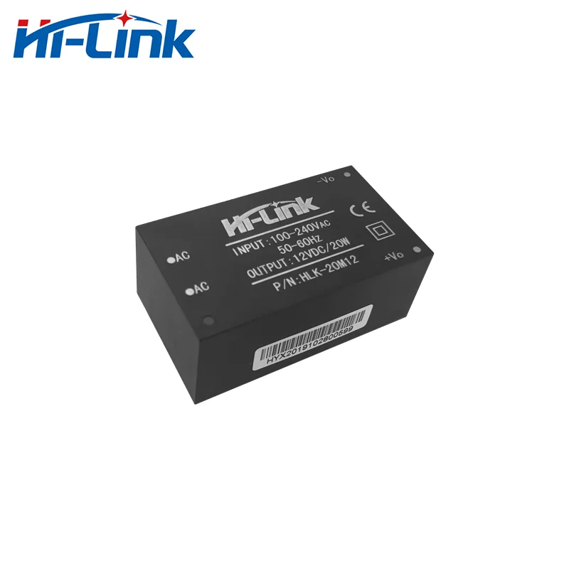 Módulo de fuente de alimentación de alta eficiencia, conmutación aislada, automatización del hogar, AC DC 220V 12V 20W, HLK-20M12, Envío Gratis