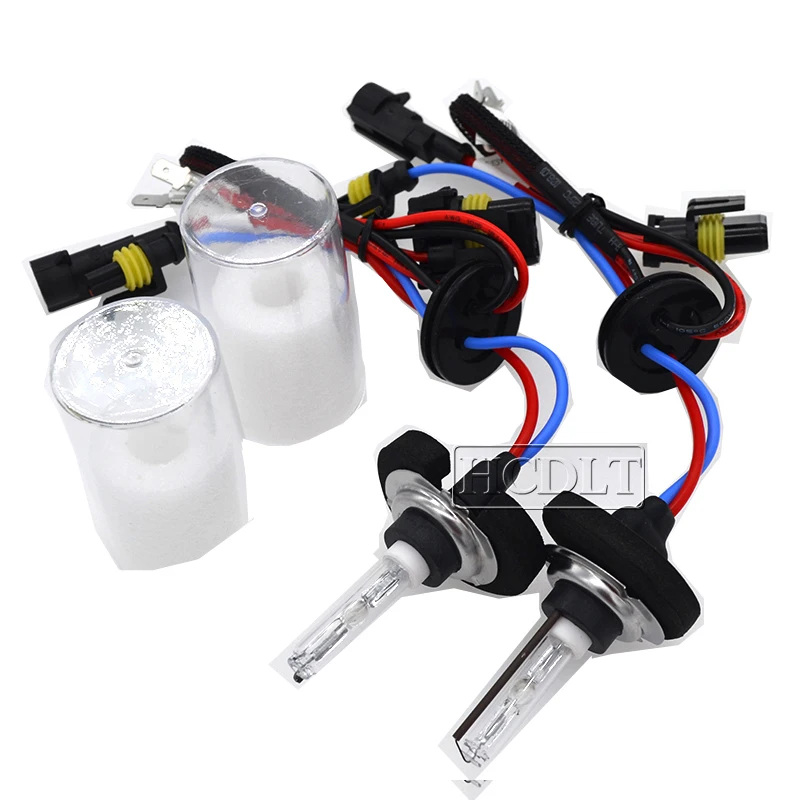 

1 Pair Premium Original 35W H1 H7 H11 9005 HB3 9006 D2H Xenon Lamps Cnlight 4300K 6000K High Bright HID Bulbs 12V Car Headlamps