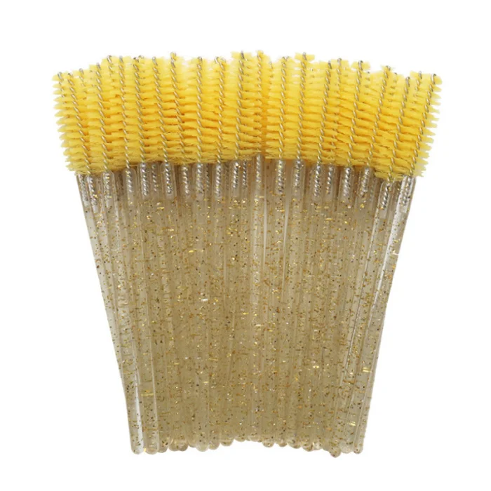 50pcs Disposable colorful eyelash brushes Spiral eyelashes Mascara brush stick Applicator makeup tools