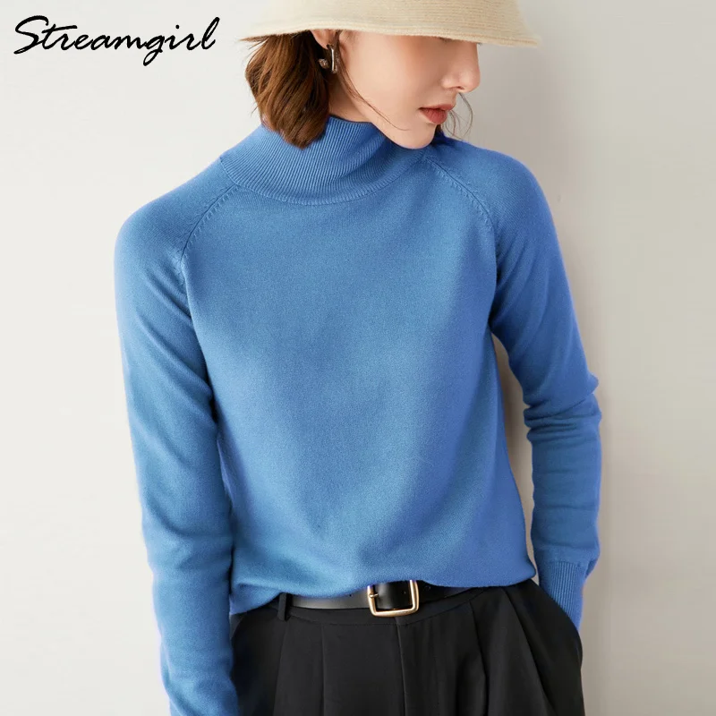 Camisola de gola alta feminina 2022 outono inverno camisola feminina de malha rosa topo preto camisola de caxemira pullovers de gola alta