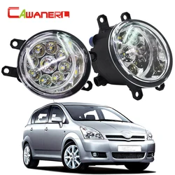 Cawanerl 2 X H8 H9 H11 Car LED Light Bulb Front Right + Left Fog Light DRL Daytime Running Light For Toyota Corolla Saloon Verso